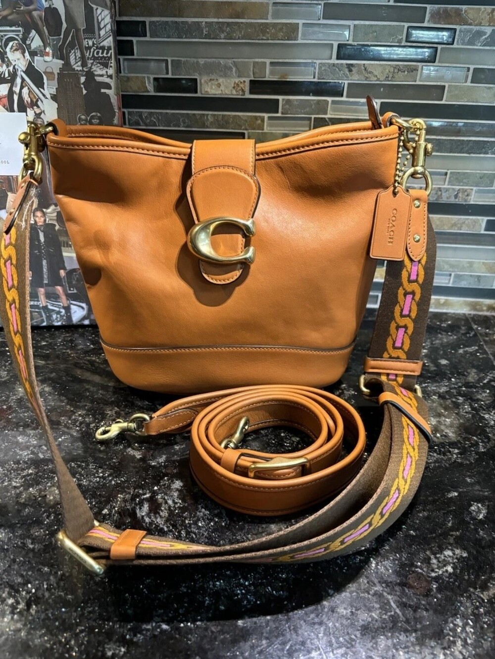 Coach Tali Bucket Bag Satchel CA112 Canyon -Tabby Bucket..